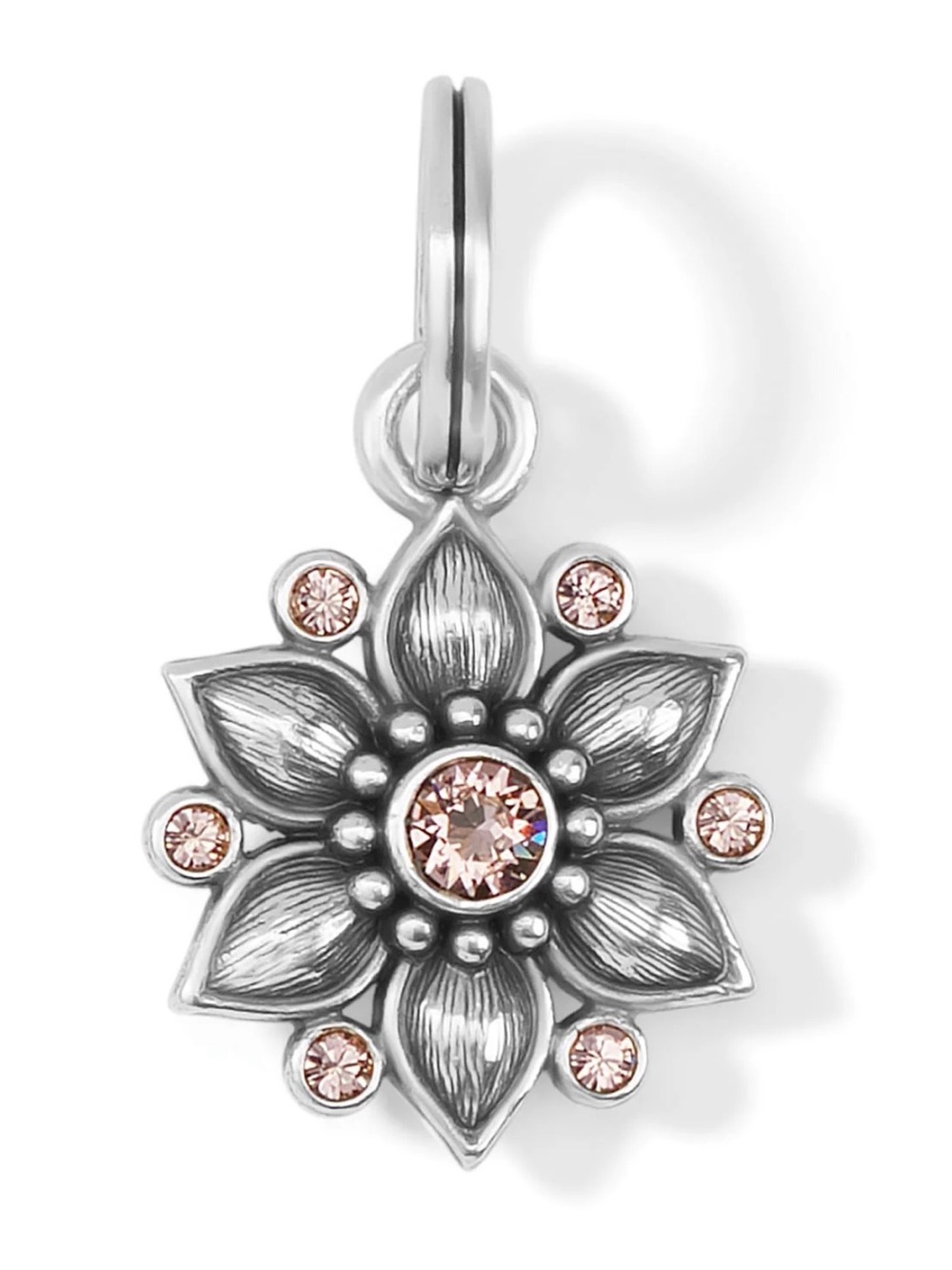 🆕🌸NWT Brighton ‘CORA’ SWAROVSKI CRYSTAL SLVR Charm/Pendant for Bracelet/Necklace